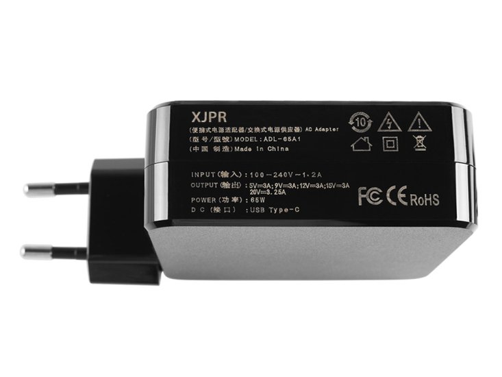 65W XJPR USB-C Adaptateur Chargeur Remplacement pour P14s Gen 3 (AMD) 21J50000FR - Cliquez sur l'image pour la fermer