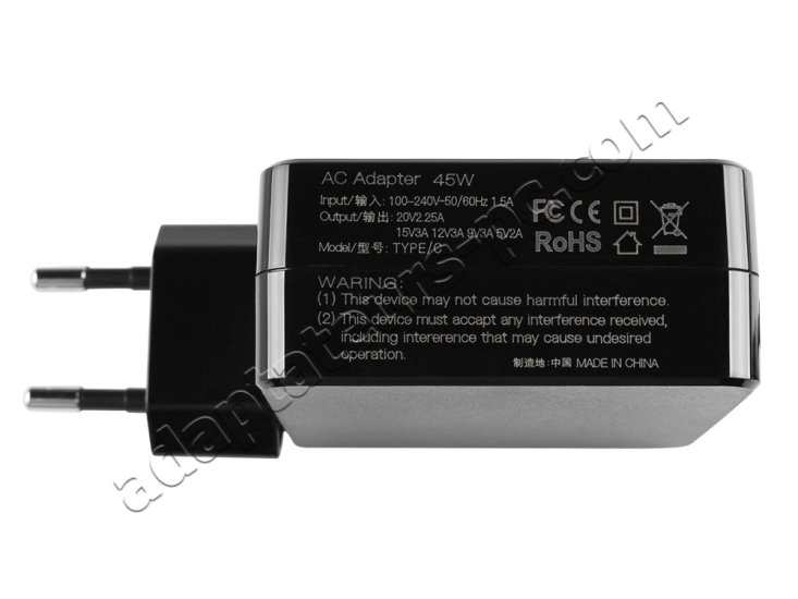 45W USB-C Lenovo ThinkPad 13 20J2002L AC Adaptateur Chargeur - Cliquez sur l'image pour la fermer