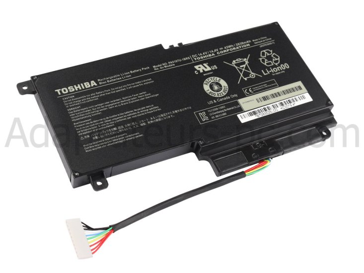 Batterie pour Toshiba Satellite P50T-BST2GX3 P50t-B-11D P50-B-11L - Cliquez sur l'image pour la fermer
