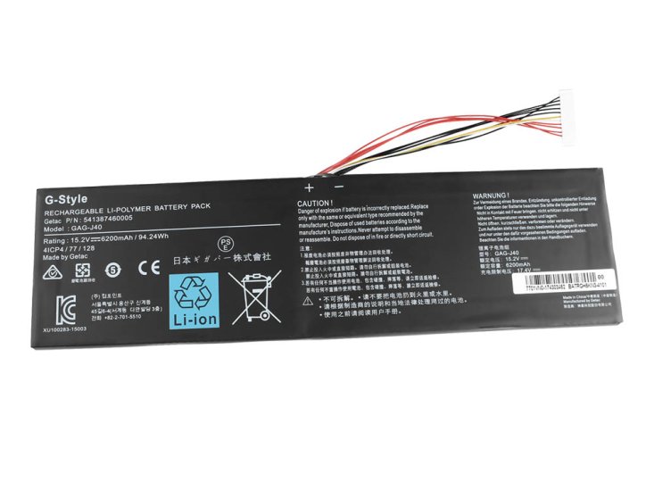 Original Batterie Gigabyte 541387460002 6200mAh 94.24Wh - Cliquez sur l'image pour la fermer