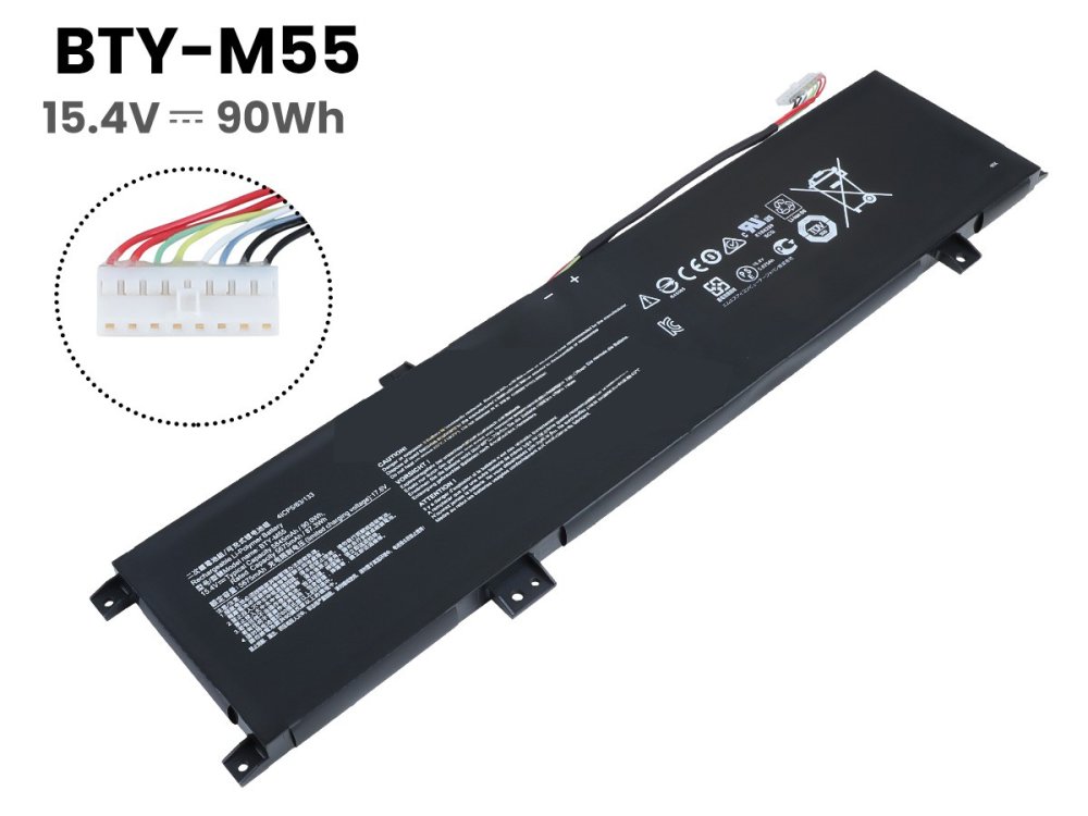 Batterie MSI Alpha 15 B5EEK-009NL 5845mAh 90Wh