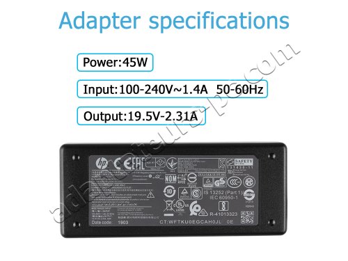 Chargeur Original HP Pavilion 17-f140nf 45W + Cable