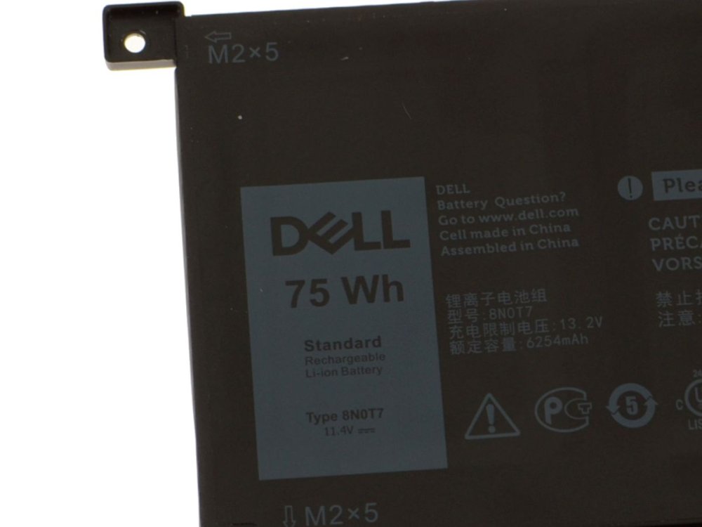 Original Batterie Dell XPS 15 9575 2-in-1 75Wh