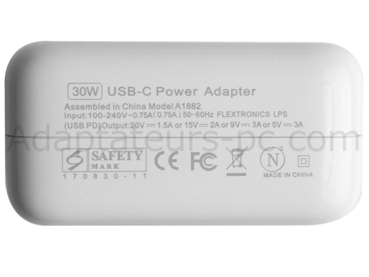 30W USB-C AC Adaptateur Chargeur Apple MacBook MF855MG/A - Cliquez sur l'image pour la fermer