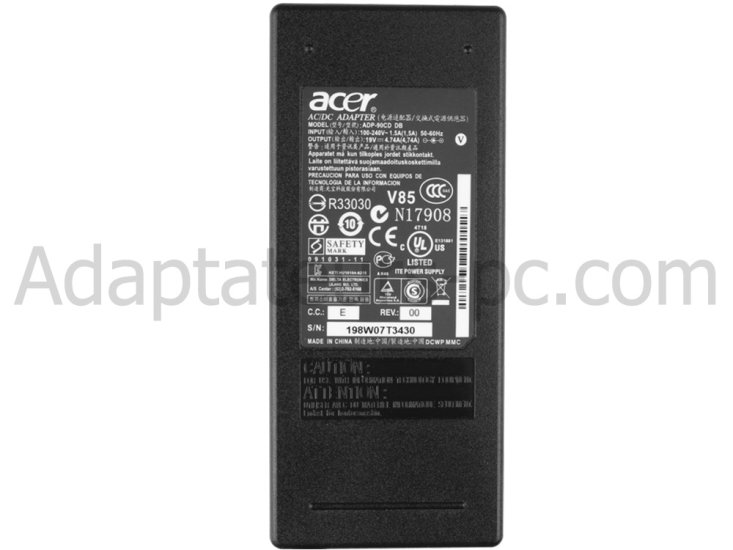 90W AC Adaptateur Chargeur pour Acer Aspire V7-481P + Cable - Cliquez sur l'image pour la fermer