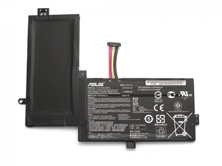 38Wh 5000mAh Original Batterie pour Asus VivoBook Flip TP501UA-CJ014T - Cliquez sur l'image pour la fermer