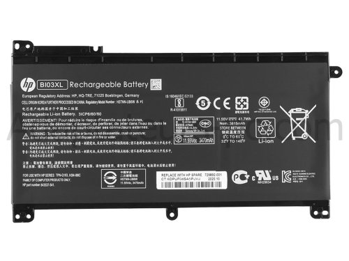 41.7Wh Original Batterie HP BI03XL HSTNN-UB6W HSTNN-LB7PX