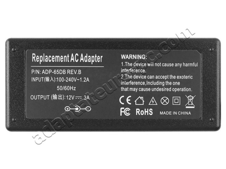 AC Adaptateur Chargeur pour LG Flatron L1720b L1718s L1710s E2360VT - Cliquez sur l'image pour la fermer
