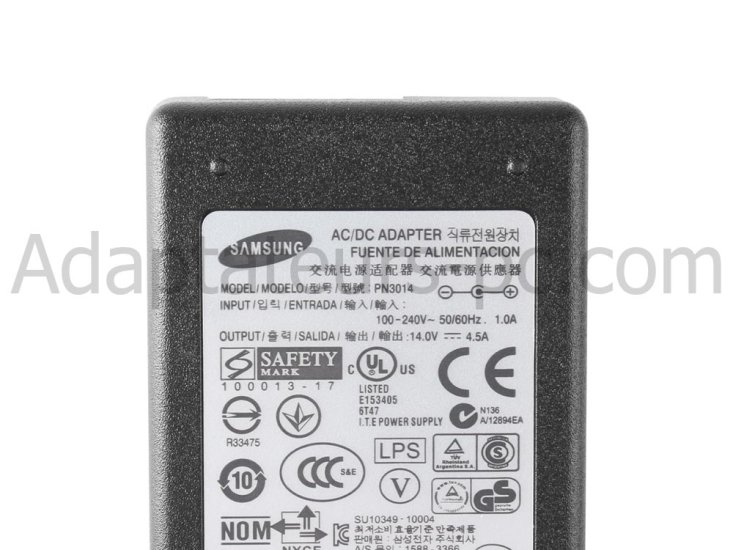Original 63W Samsung TC220W 14V 4.5A AC Adaptateur Chargeur - Cliquez sur l'image pour la fermer