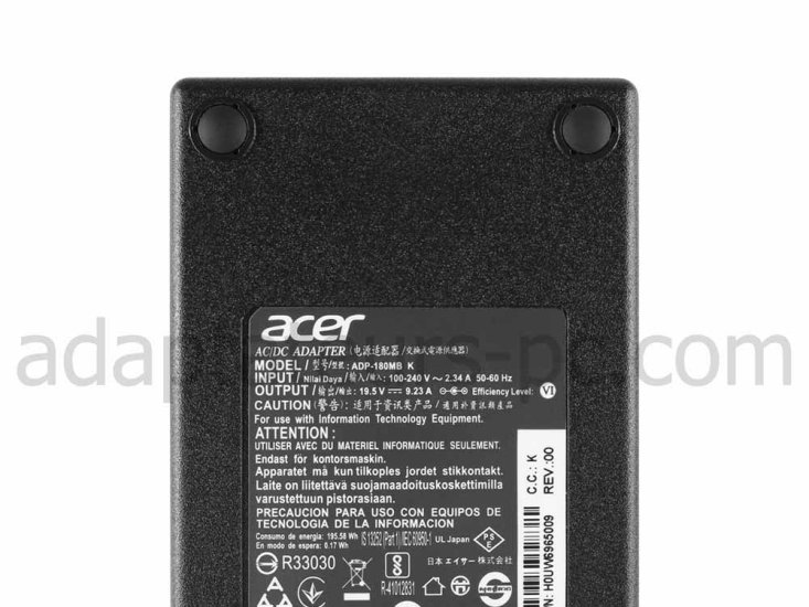 180W Original AC Adaptateur Chargeur pour Acer Predator G9-591-722R G9-591-76FP - Cliquez sur l'image pour la fermer