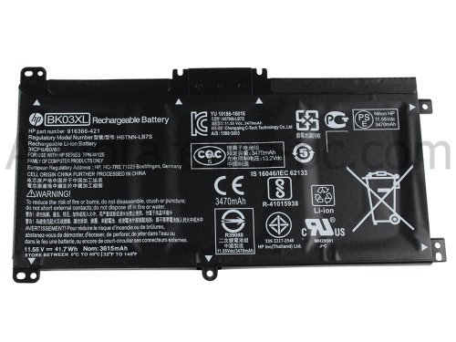 41.7Wh Original Batterie HP Pavilion x360 14-ba003nq 14-ba037nl