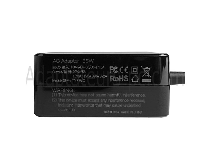 Chargeur HP Spectre 13-v001no E8P68EA 65W USB-C - Cliquez sur l'image pour la fermer