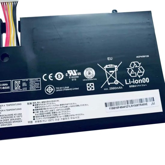 3110mAh Batterie pour Lenovo ThinkPad X1 Carbon 3444-25U 3448 - Cliquez sur l'image pour la fermer