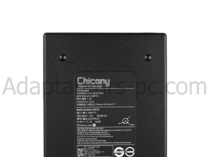Chargeur Original Schenker XMG P705-1UW Pro 150W + Cable - Cliquez sur l'image pour la fermer