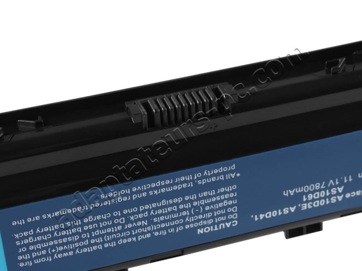 7800mAh Batterie pour Acer Aspire 4750Z - Cliquez sur l'image pour la fermer