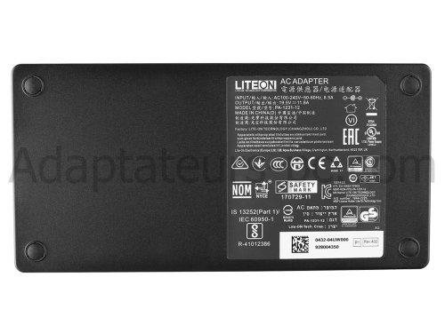 Original 230W Slim Acer Predator 17X GX-792-78VQ AC Adaptateur Chargeur