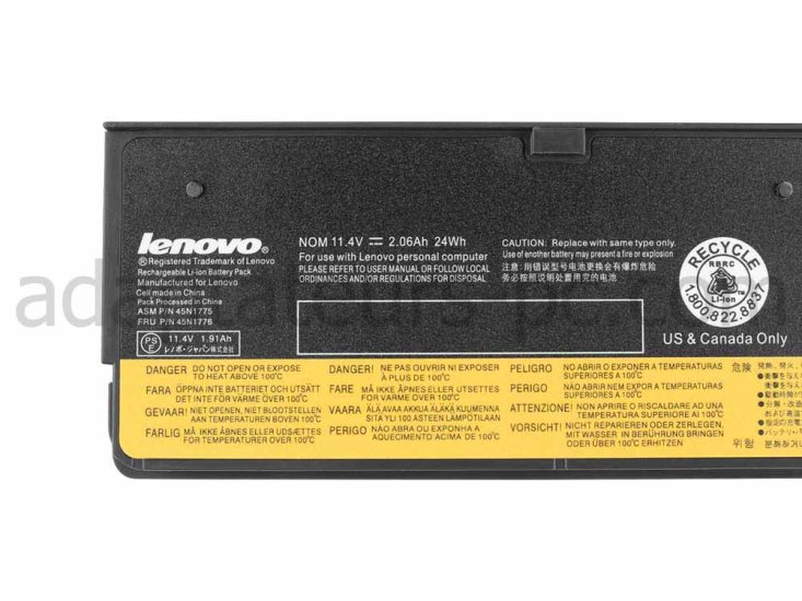 24Wh Batterie Original pour Lenovo 45N11245 121500146 45N1126 45N11247 - Cliquez sur l'image pour la fermer
