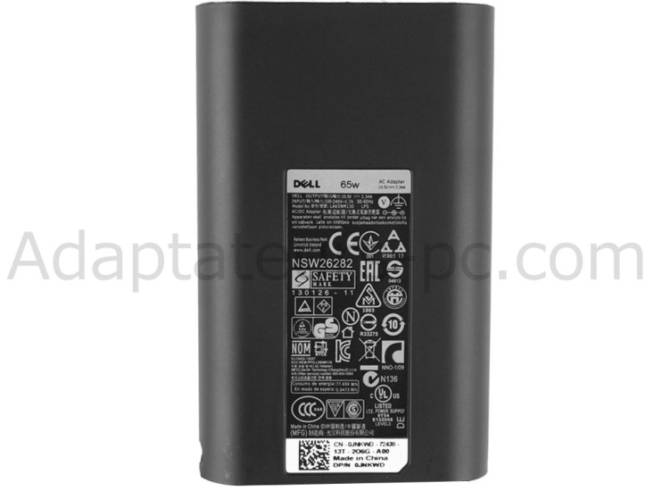 65W Original AC Adaptateur Chargeur pour Dell Inspiron 15 5543 P39F - Cliquez sur l'image pour la fermer