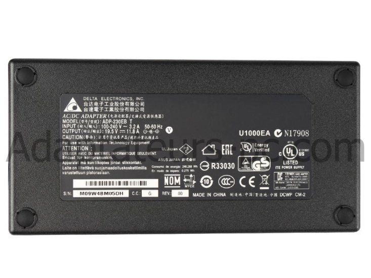 Chargeur Original Acer Predator PT715-51-786P 230W +Cable - Cliquez sur l'image pour la fermer