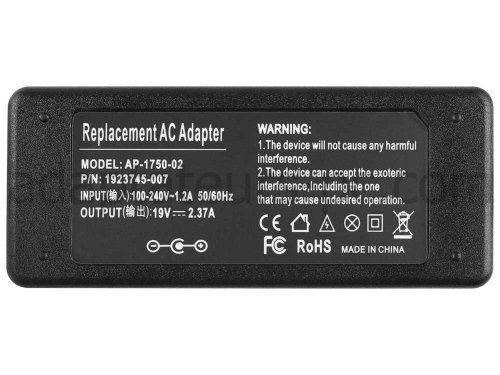 45W AC Adaptateur Chargeur pour Medion Akoya S2217 MD 99352 MD 99351