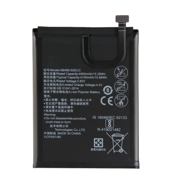 Batterie Huawei HB496183ECC 4100mAh 15.66Wh - Cliquez sur l'image pour la fermer