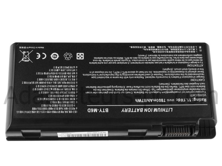 7800mAh Batterie Original pour MSI GT70 2QD-2442XES GT70 2QD-2414BE - Cliquez sur l'image pour la fermer