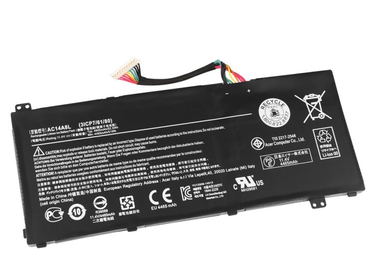 52.5Wh Batterie Original pour Acer Aspire VN7-571G VN7-571 VN7-571G-70BW - Cliquez sur l'image pour la fermer