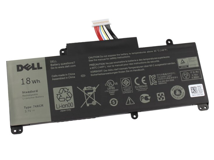 18Wh Original Batterie Dell VXGP6 X1M2Y - Cliquez sur l'image pour la fermer