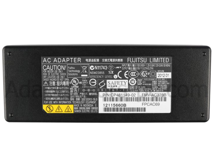 100W Original Adaptateur Chargeur pour Fujitsu lifebook U772 E743 E733 E753 - Cliquez sur l'image pour la fermer