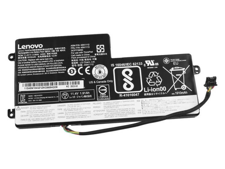 24Wh Batterie pour Lenovo 121500143 12150014 45N1108 45N1109 - Cliquez sur l'image pour la fermer