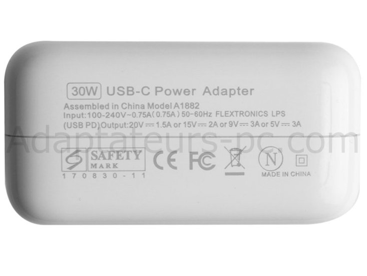 30W AC Adaptateur Chargeur Apple MacBook MF865F/A - Cliquez sur l'image pour la fermer