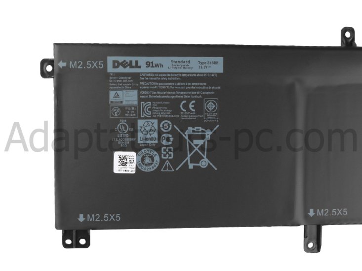 91Wh Batterie Original pour Dell 451-BBFI 245RR Precision M3800 P31F - Cliquez sur l'image pour la fermer