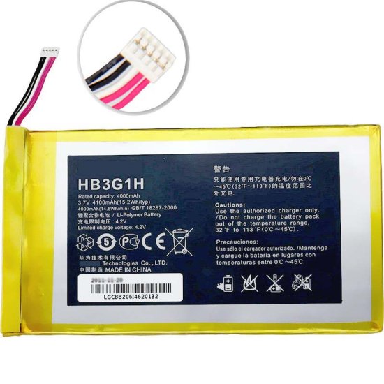Original Batterie Huawei S7-301u S7-301w 4100mAh 15.2Wh - Cliquez sur l'image pour la fermer