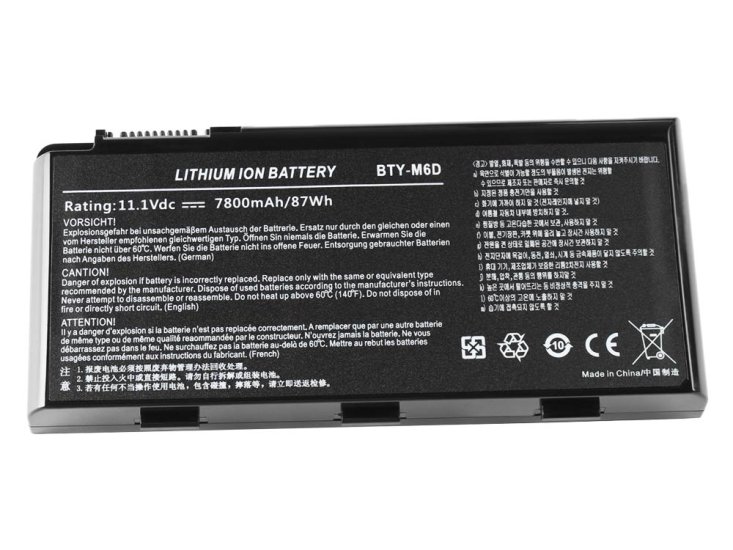 7800mAh Batterie pour MSI GT780R-014US GT780R-221US - Cliquez sur l'image pour la fermer