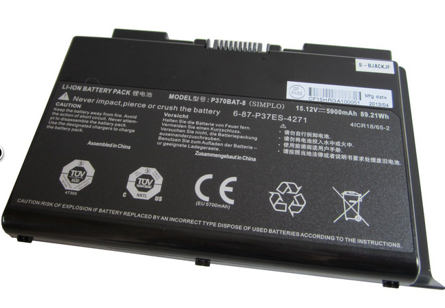 5900mAh Batterie pour Clevo P375BAT-8 - Cliquez sur l'image pour la fermer