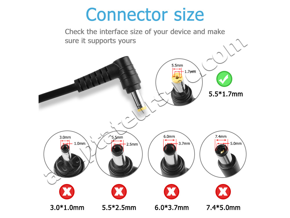 Original Chargeur Acer PA 1650 86 PA-1650-86 NSW25693 65W