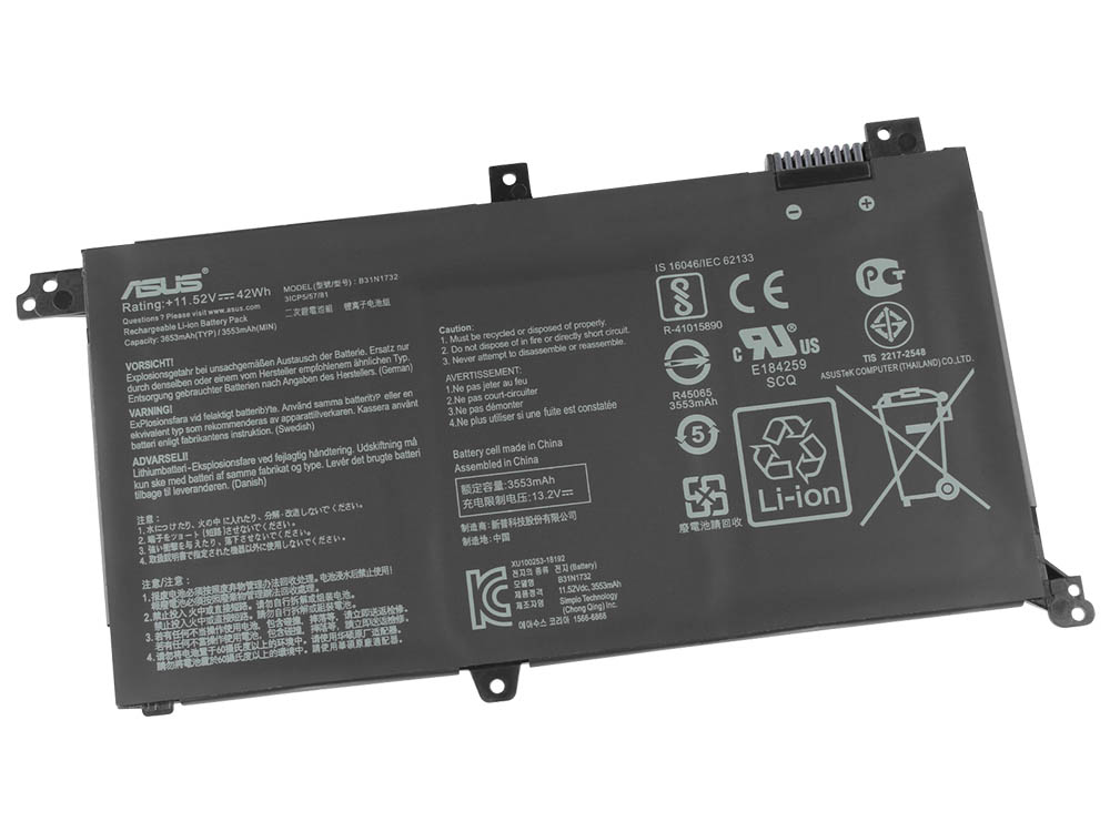Original Batterie Asus X571GT X571GD 3653mAh 42Wh