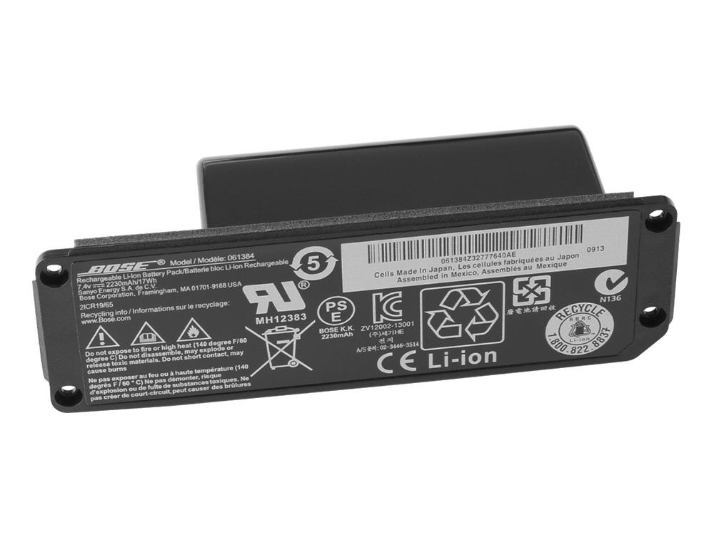 Original 2230mAh 17Wh Batterie Bose Soundlink Mini I 061384 061385