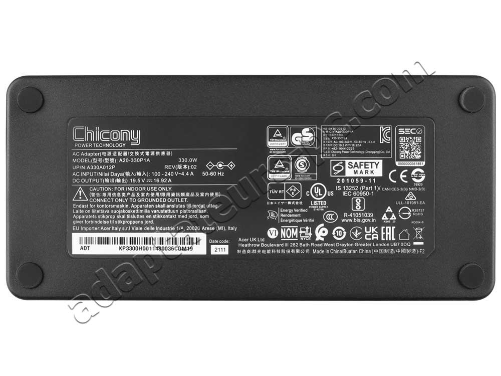 Original 330W Chargeur HP ENVY 34 inch All-in-One 34-c0000 AC Adaptateur + Cable