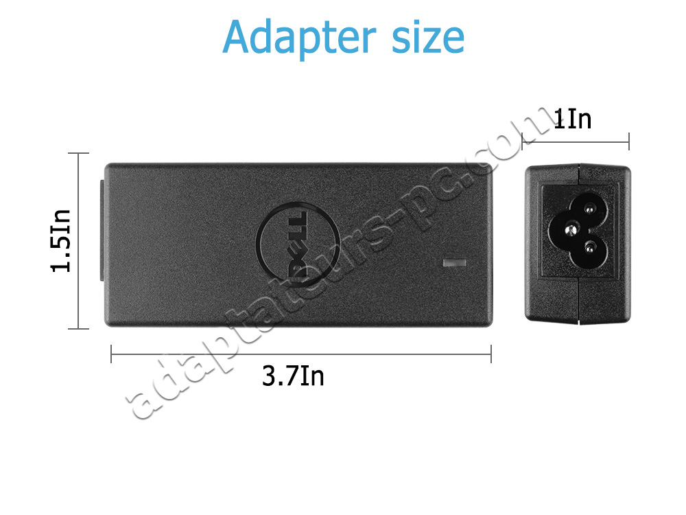 Original 45W Dell Inspiron 3501 P90F P90F005 AC Adaptateur Chargeur