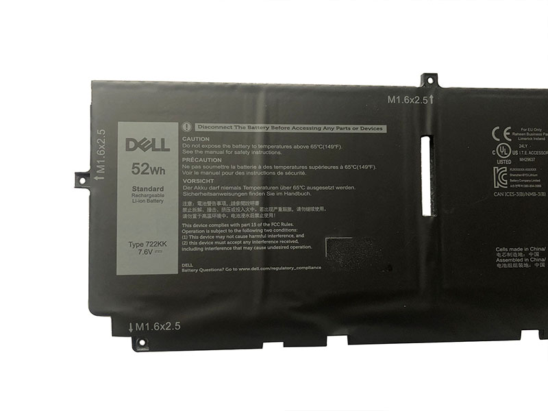 Original Batterie Dell XPS 13 9300 6500mAh 52Wh