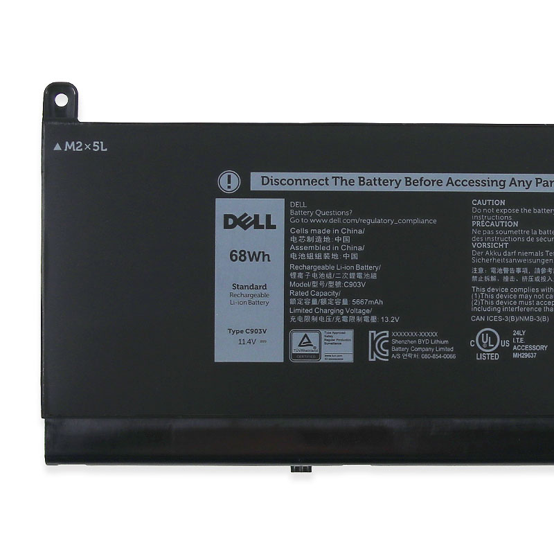 Original Batterie Dell Precision 7560 5667mAh 68Wh