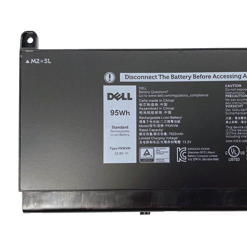 Original Batterie Dell Precision 7560 7922mAh 95Wh
