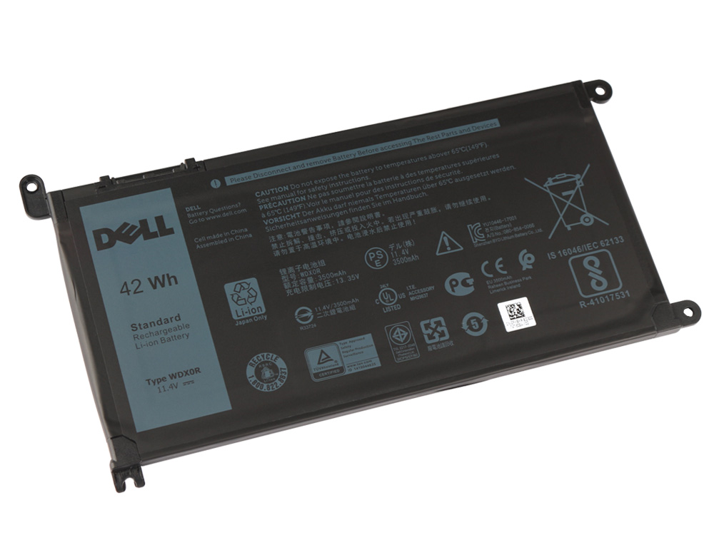 Original 42Wh Dell WDX0R Batterie