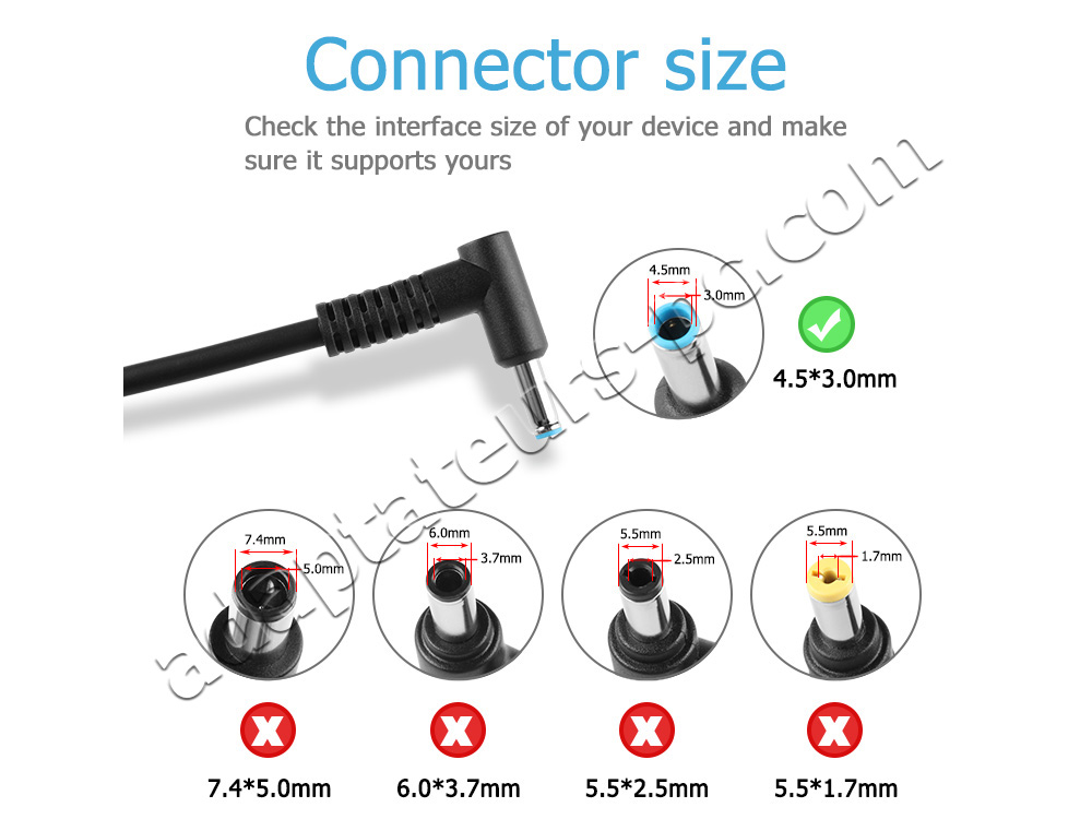 Original 45W HP TouchSmart 15-r108nl AC Adaptateur Chargeur + Cable - Cliquez sur l'image pour la fermer