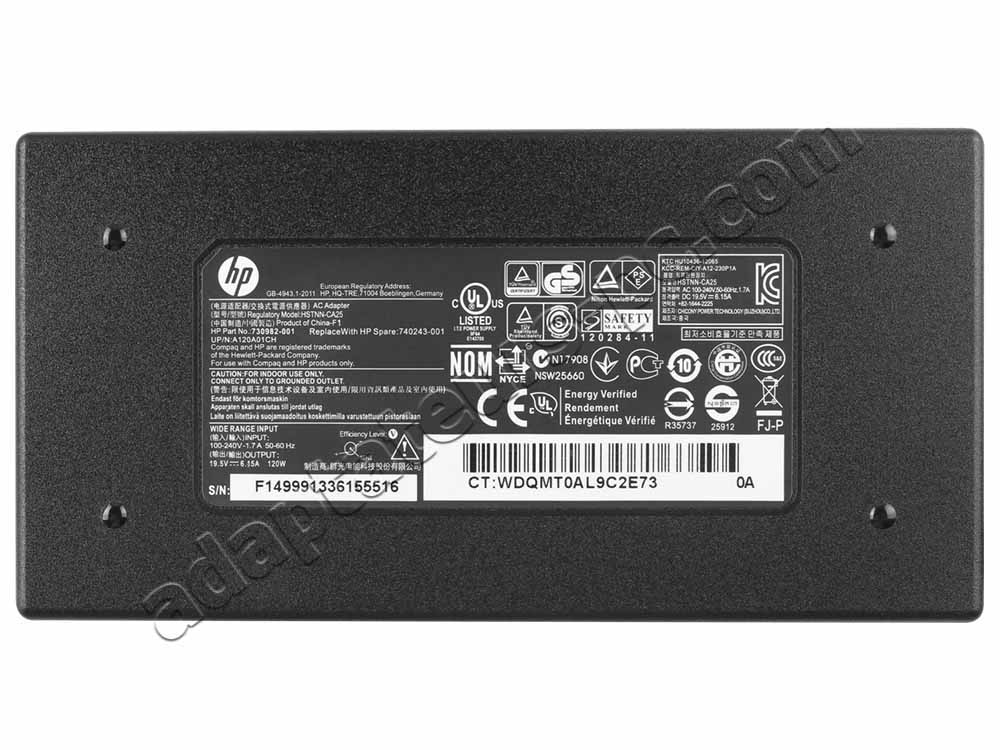 120W HP Omen 15-5220ca M2D10UA Original AC Adaptateur Chargeur - Cliquez sur l'image pour la fermer