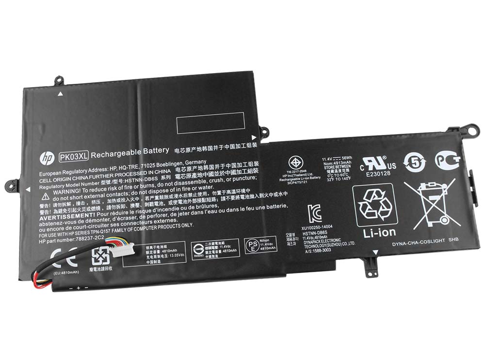 Original Batterie HP Spectre x360 13-4106nf 13-4163nr 13-4103dx 4810mAh 56Wh