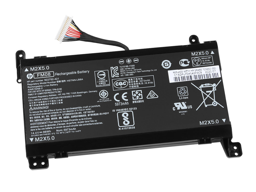 Original Batterie HP Omen 17-an000 5973mAh 86Wh
