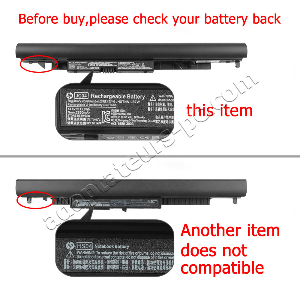 Original Batterie HP HSTNN-LB7W 2850mAh 41.6Wh