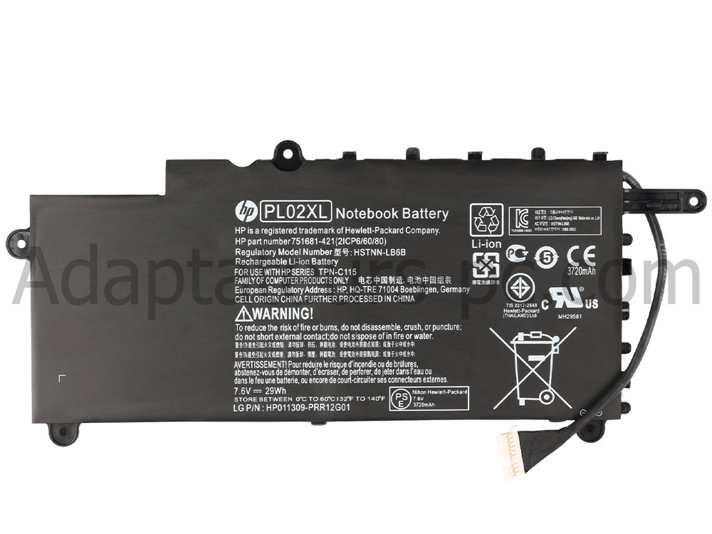 29Wh Batterie Original pour HP Stream x360 11-p080no 11-p085ng 11-p099nf